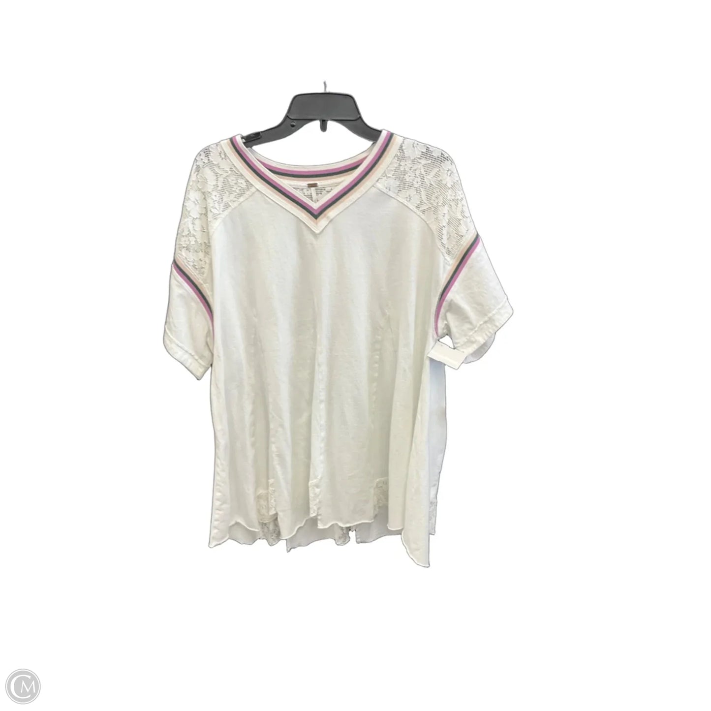 Top Short Sleeve By Free People In White, Size: M