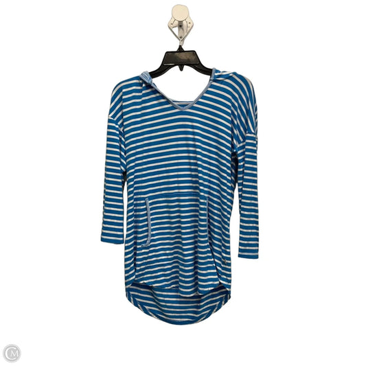 Top 3/4 Sleeve By Talbots In Striped Pattern, Size: M