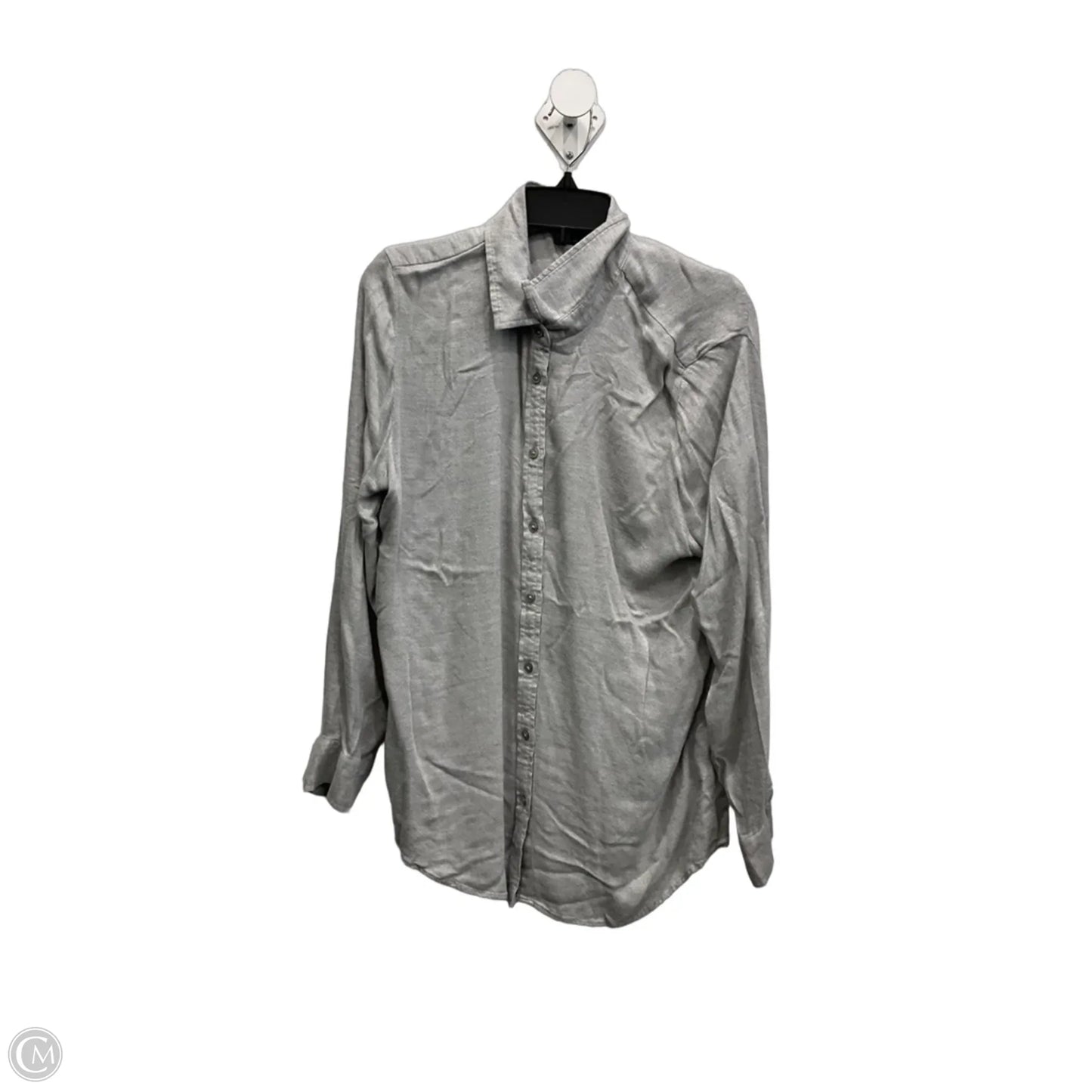 Top Long Sleeve Basic By Banana Republic In Grey, Size: Xl
