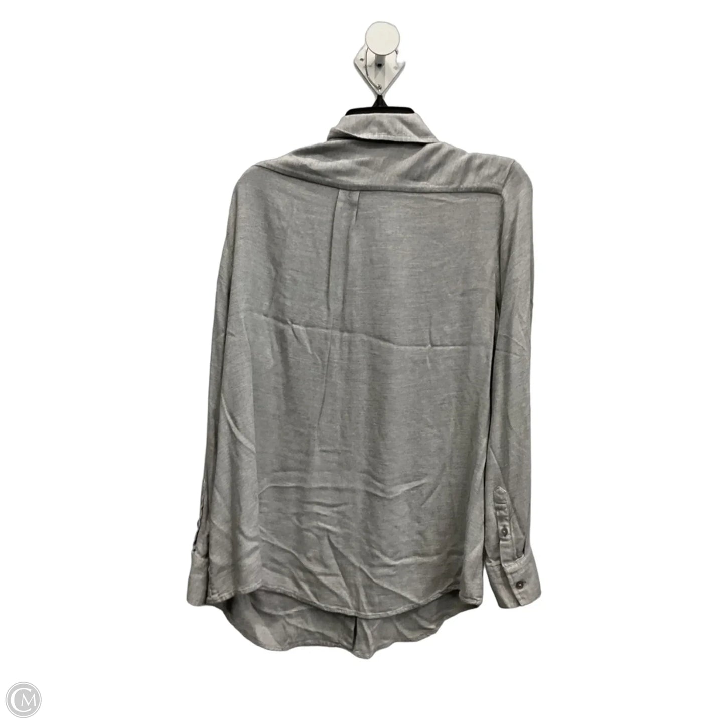 Top Long Sleeve Basic By Banana Republic In Grey, Size: Xl