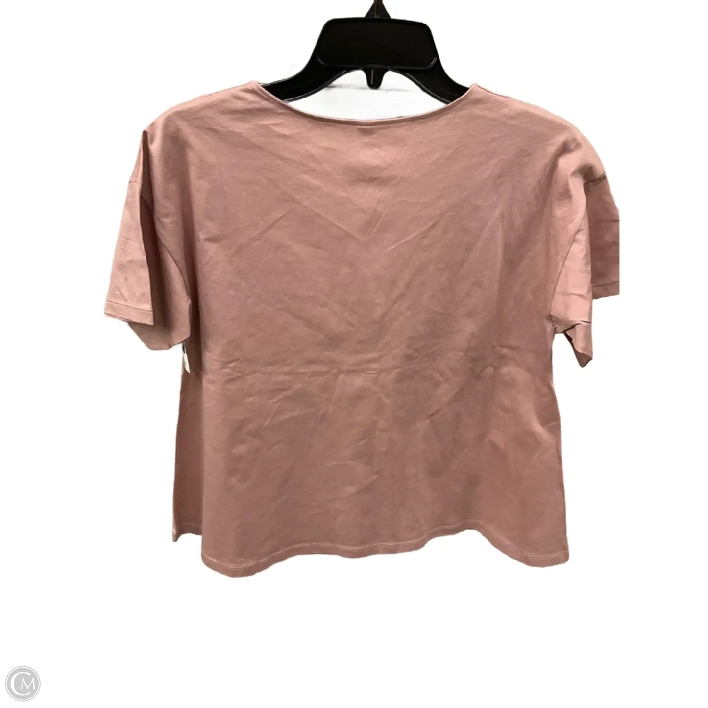 Top Short Sleeve By Uniqlo In Beige, Size: S
