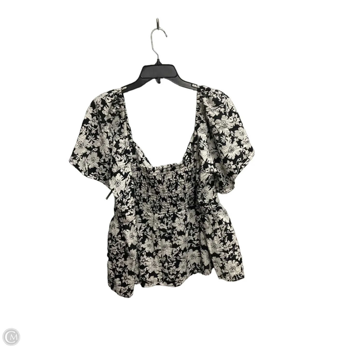 Top Short Sleeve By Loft In Floral Print, Size: Xl