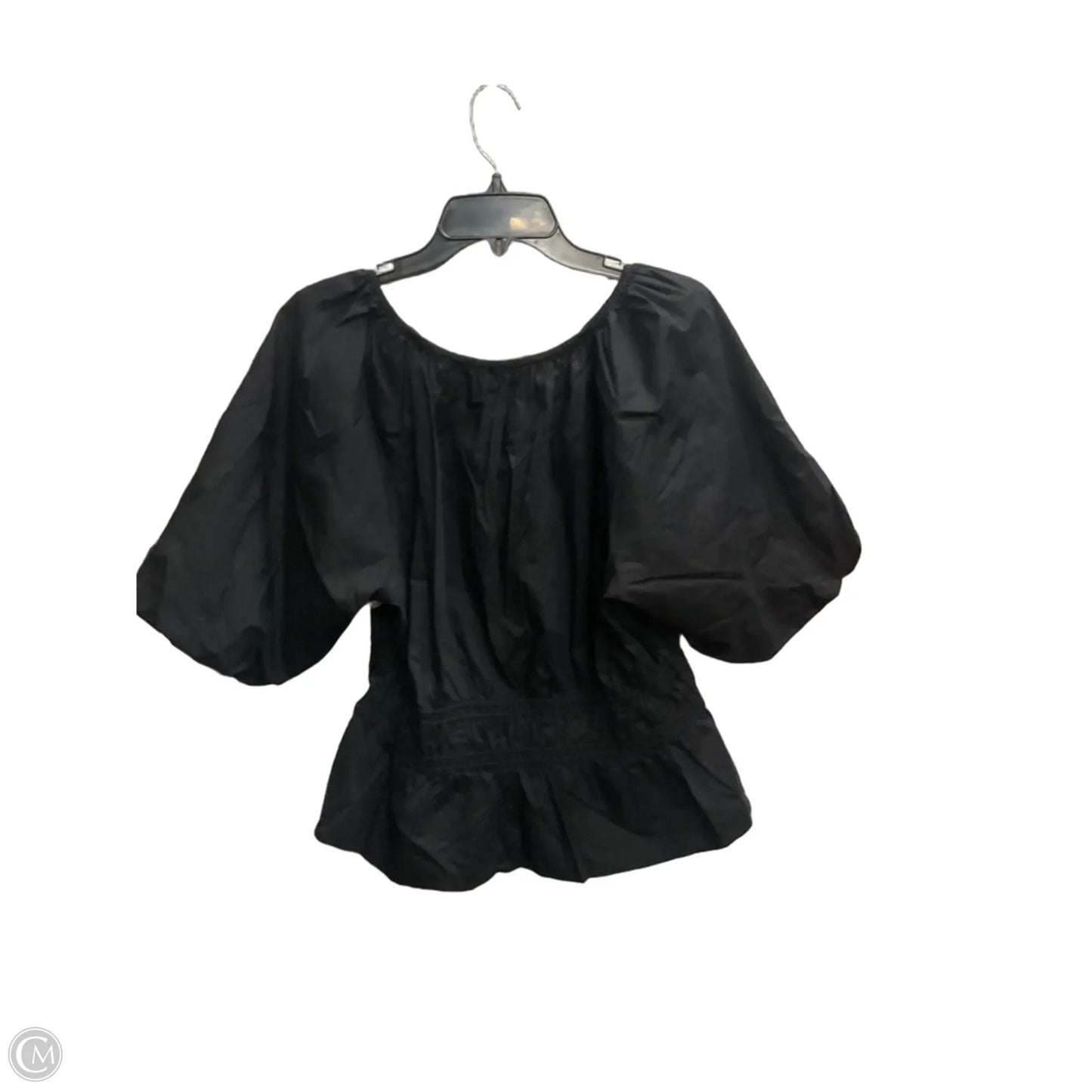 Top Short Sleeve By Loft In Black, Size: Xl