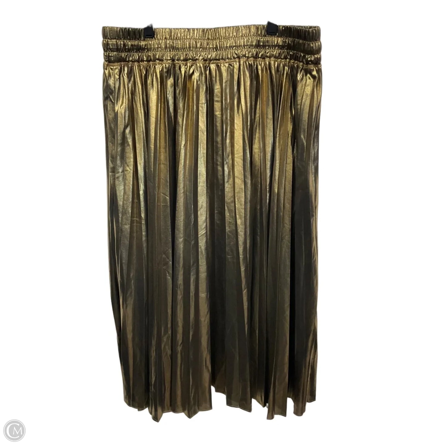 Skirt Maxi By Lane Bryant In Gold, Size: 18