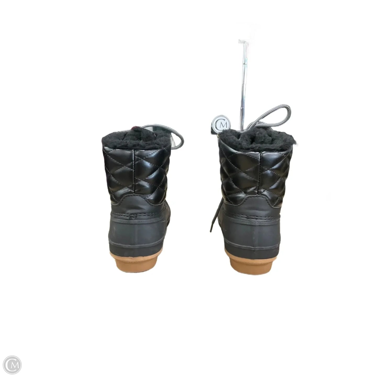 Boots Snow By Clothes Mentor In Black, Size: 6.5