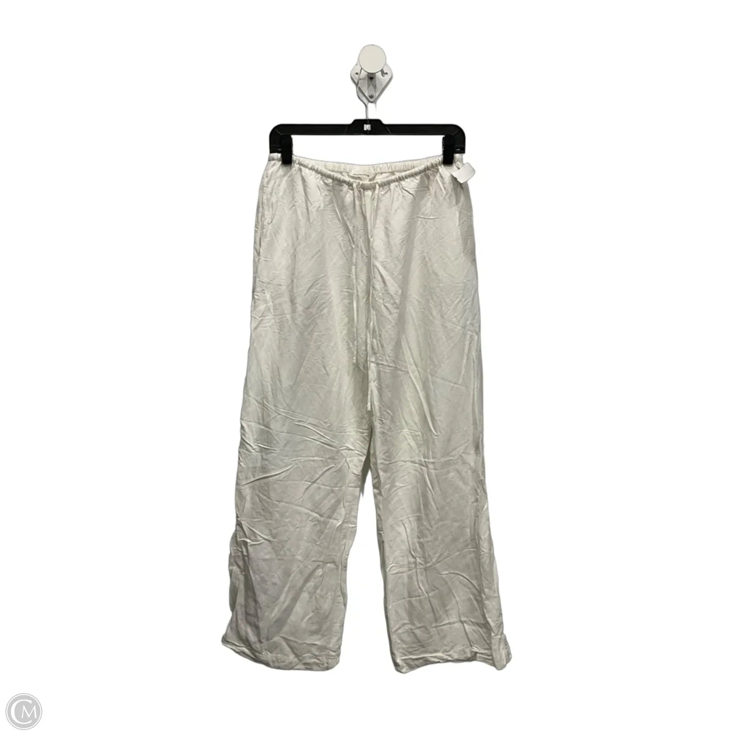 Pants Linen By H&m In Cream, Size: S