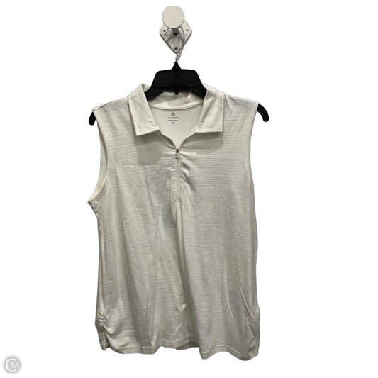 Top Sleeveless By Talbots In White, Size: M