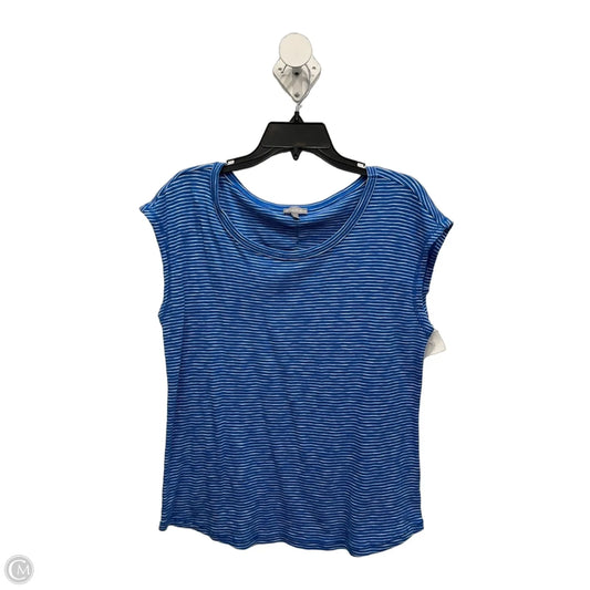 Top Sleeveless By Talbots In Blue & White, Size: M