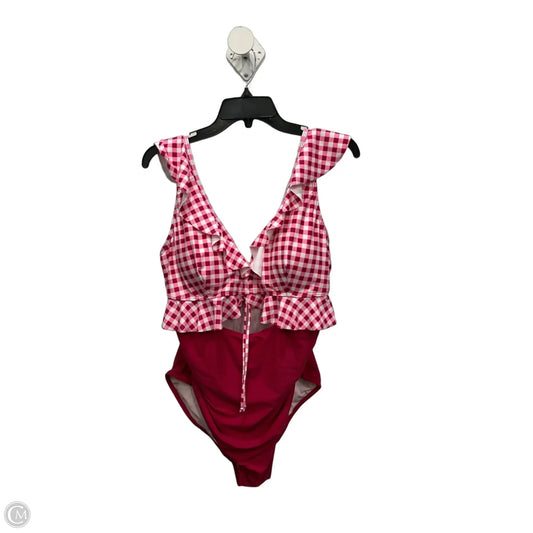 Swimsuit By Clothes Mentor In Pink & Red, Size: 2x