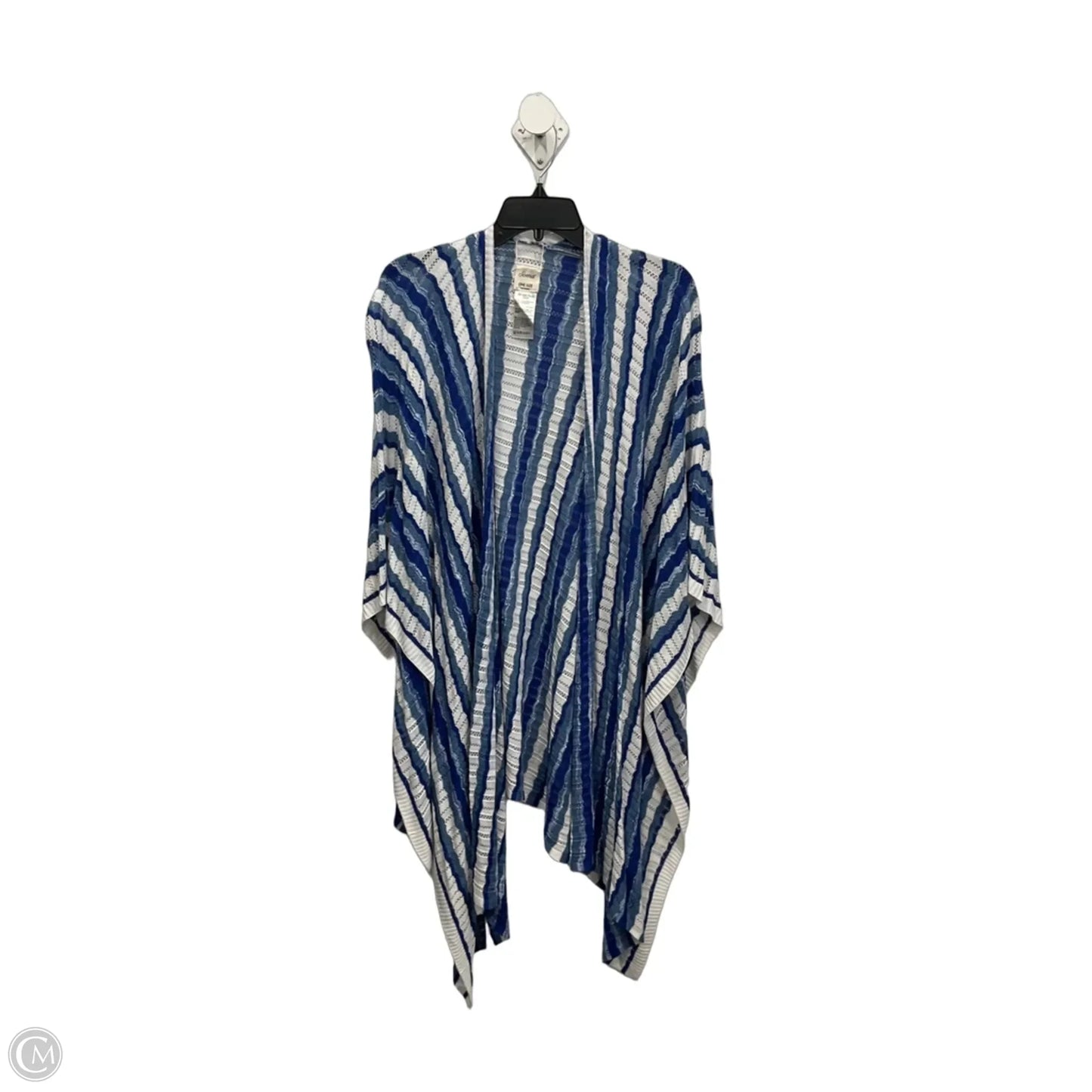 Shawl By Soma In Blue & White, Size: Osfm