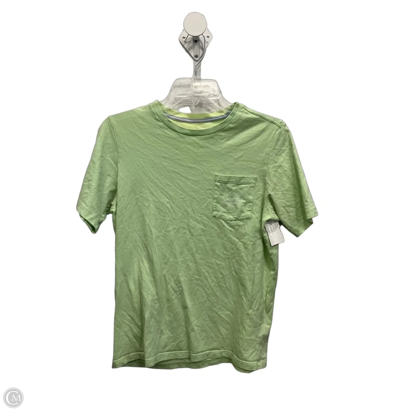 Top Short Sleeve By Vineyard Vines In Green, Size: L