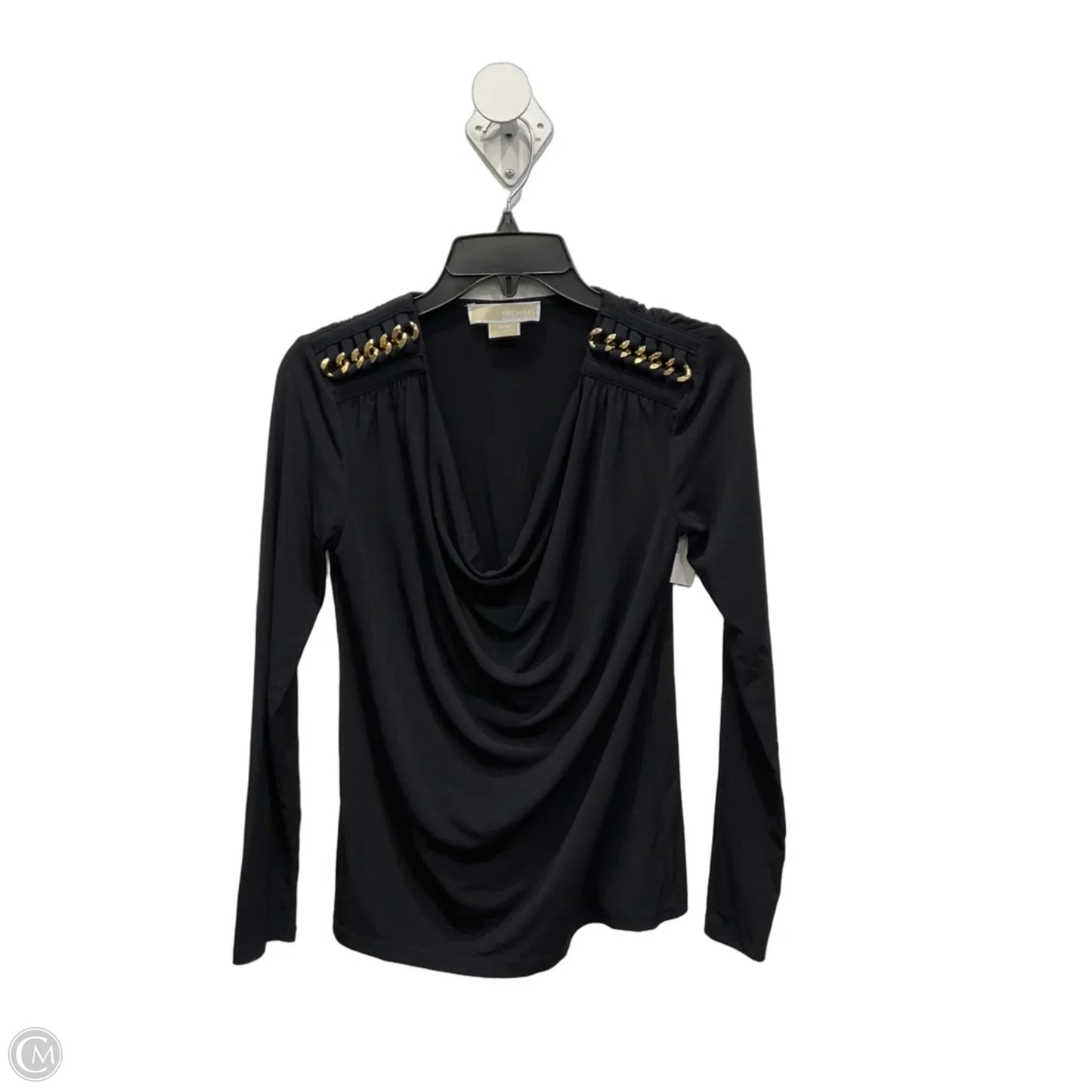 Top Long Sleeve By Michael By Michael Kors In Black, Size: Sp
