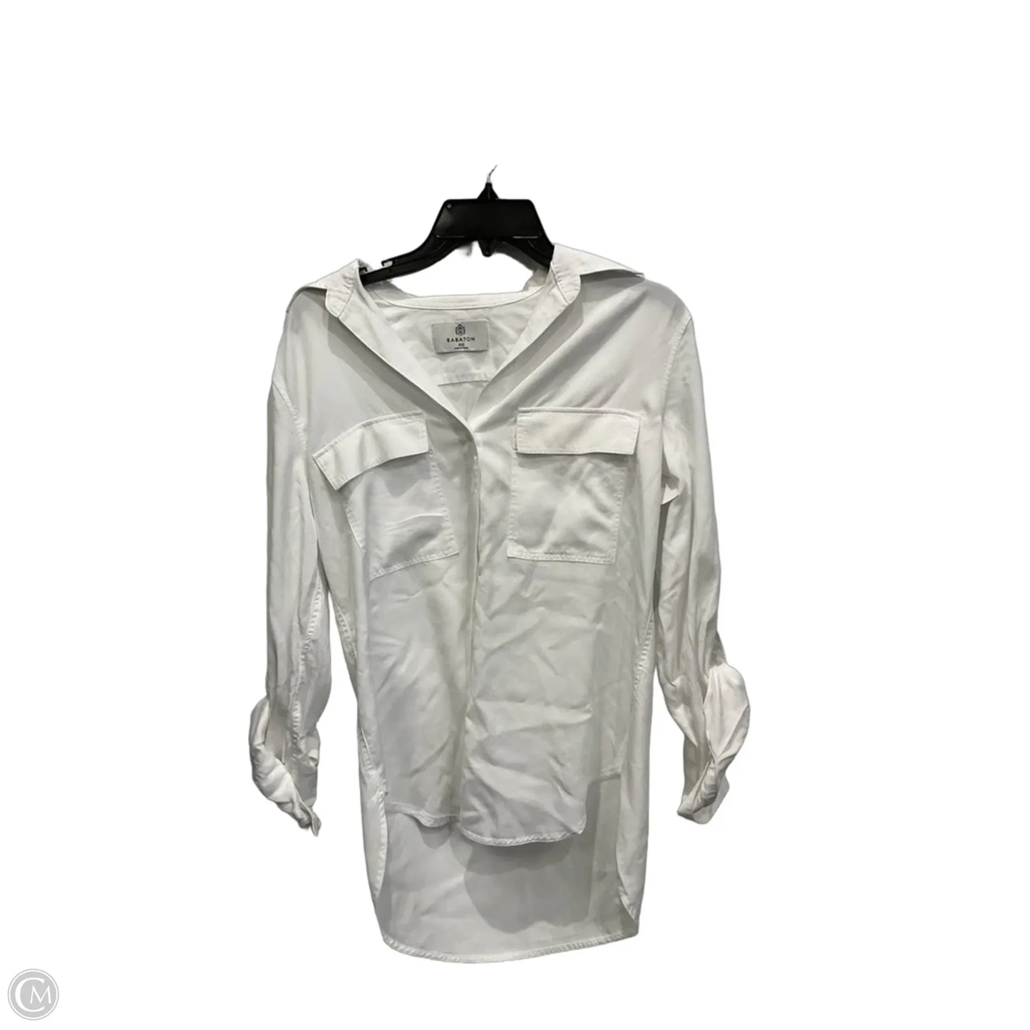 Top Long Sleeve By Michael By Michael Kors In White, Size: S