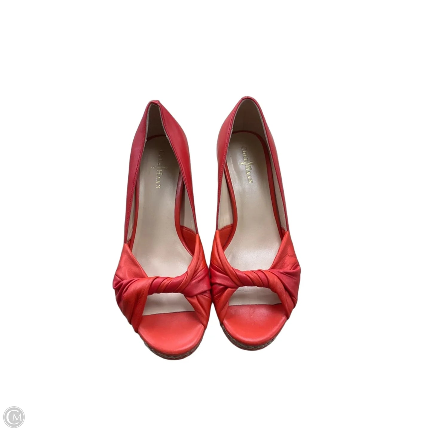 Shoes Heels Wedge By Cole-haan In Red, Size: 6.5