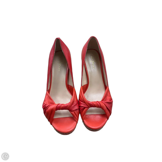Shoes Heels Wedge By Cole-haan In Red, Size: 6.5