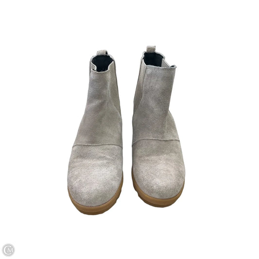 Boots Ankle Heels By Sorel In Grey, Size: 7.5