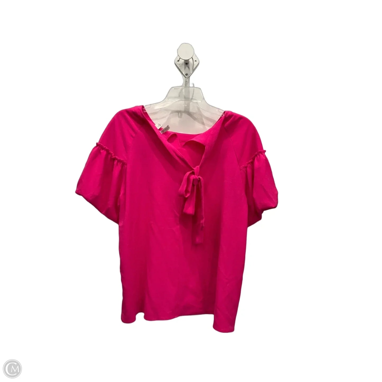 Top Short Sleeve Basic By Cato In Pink, Size: L