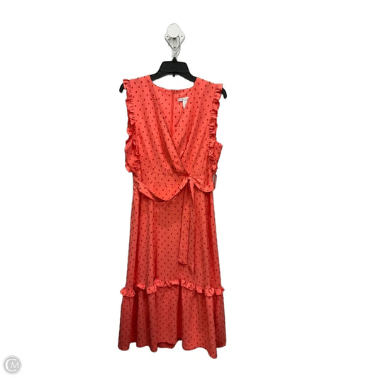 Dress Casual Maxi By London Times In Peach, Size: M