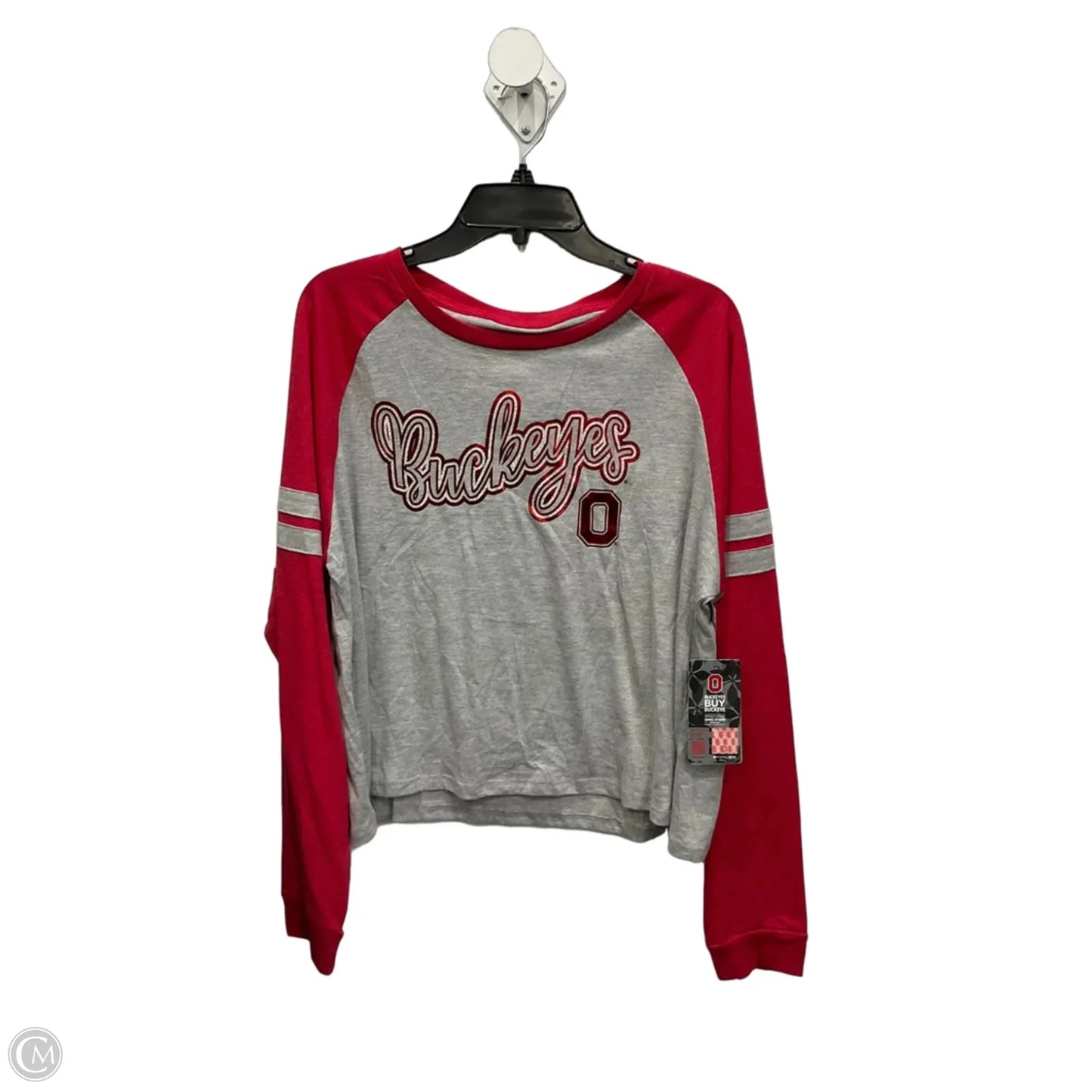 Top Long Sleeve By Colosseum In Grey & Red, Size: Xxl