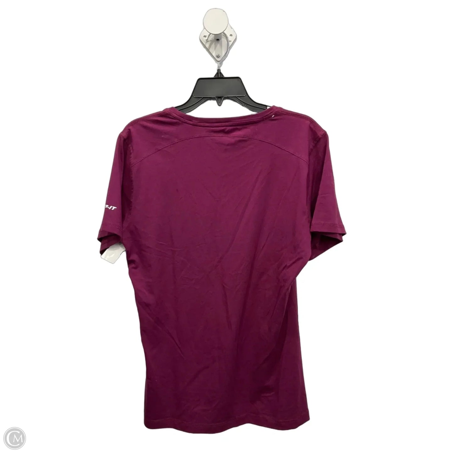 Athletic Top Short Sleeve By Clothes Mentor In Maroon, Size: Xl