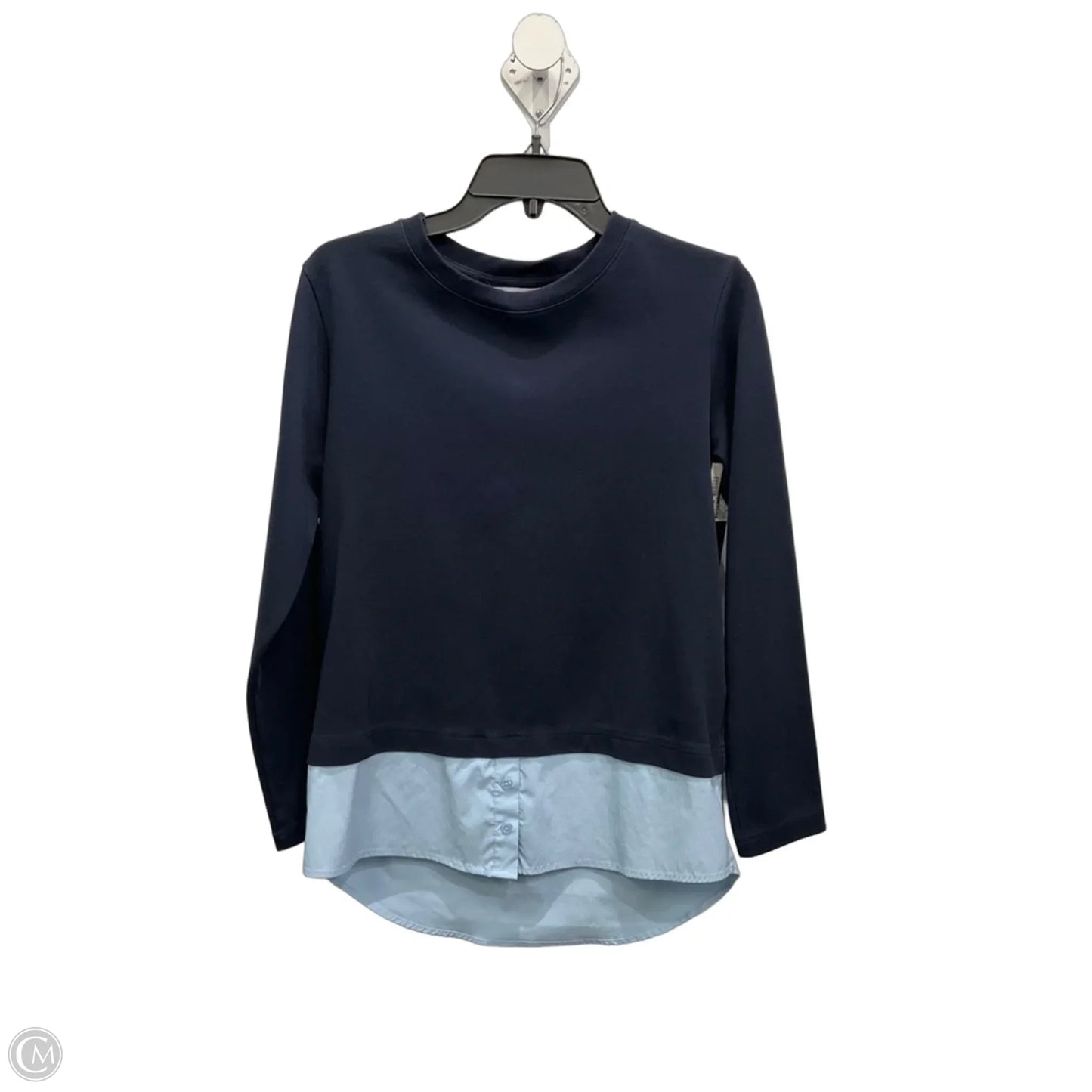 Athletic Top Long Sleeve Crewneck By Athleta In Navy, Size: S