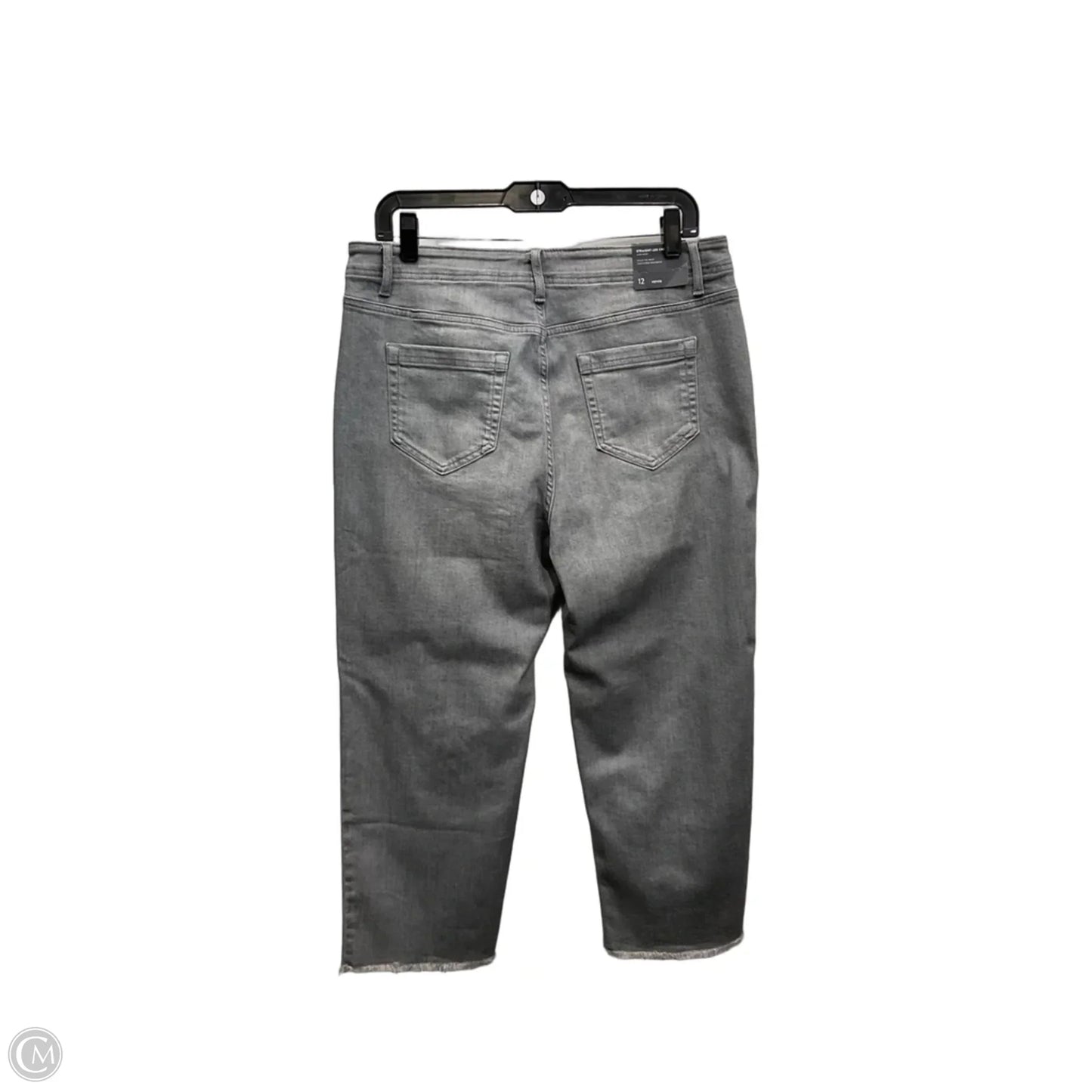 Jeans Cropped By J. Jill In Grey Denim, Size: 12