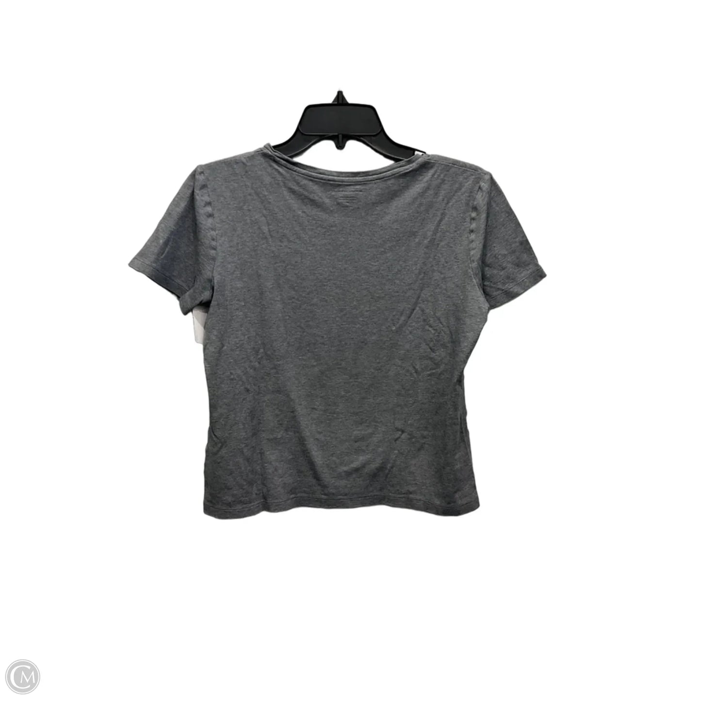Top Short Sleeve Basic By Banana Republic In Grey, Size: M