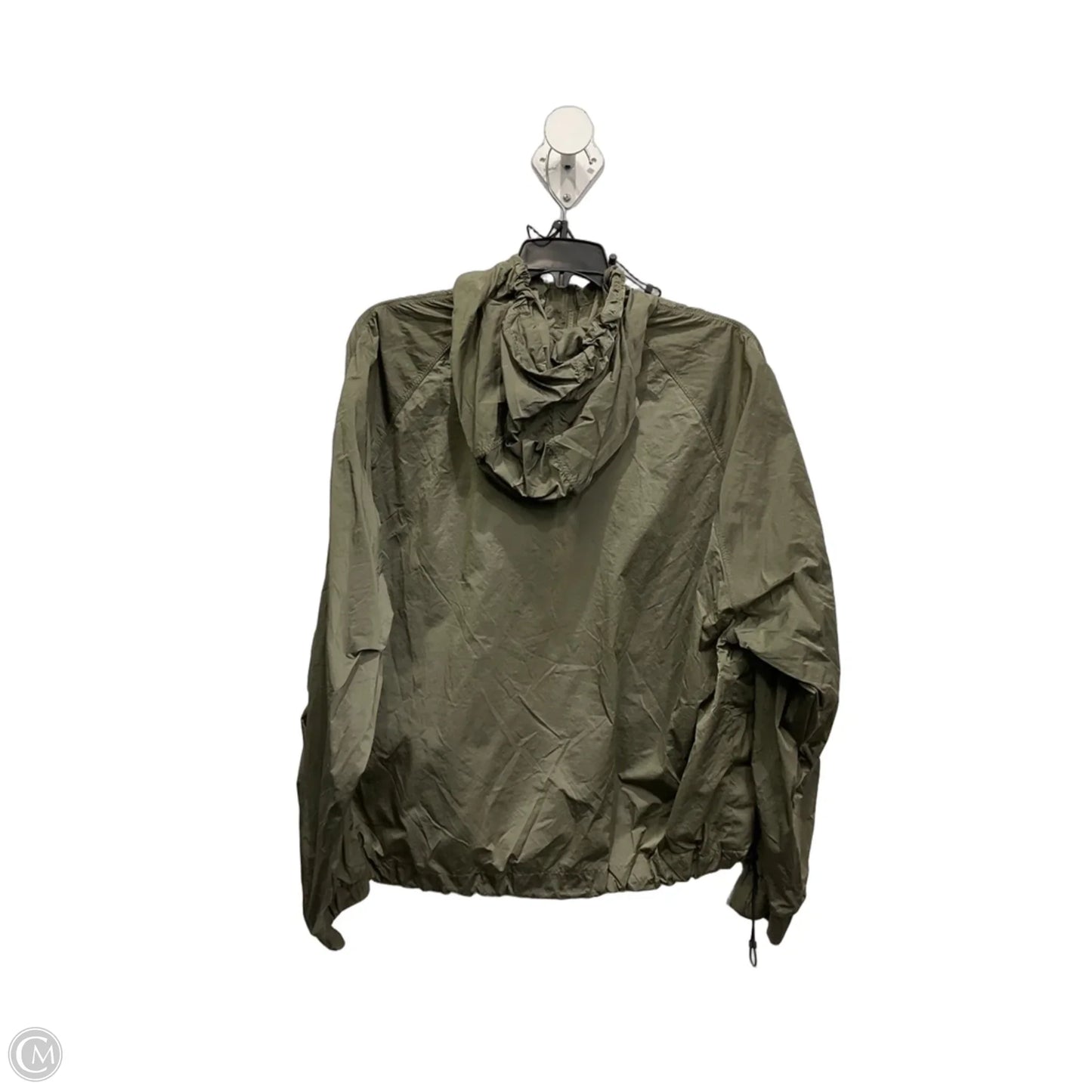 Jacket Windbreaker By Adidas In Green, Size: M