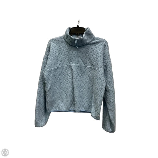 Athletic Sweatshirt Collar By Eddie Bauer In Blue, Size: M