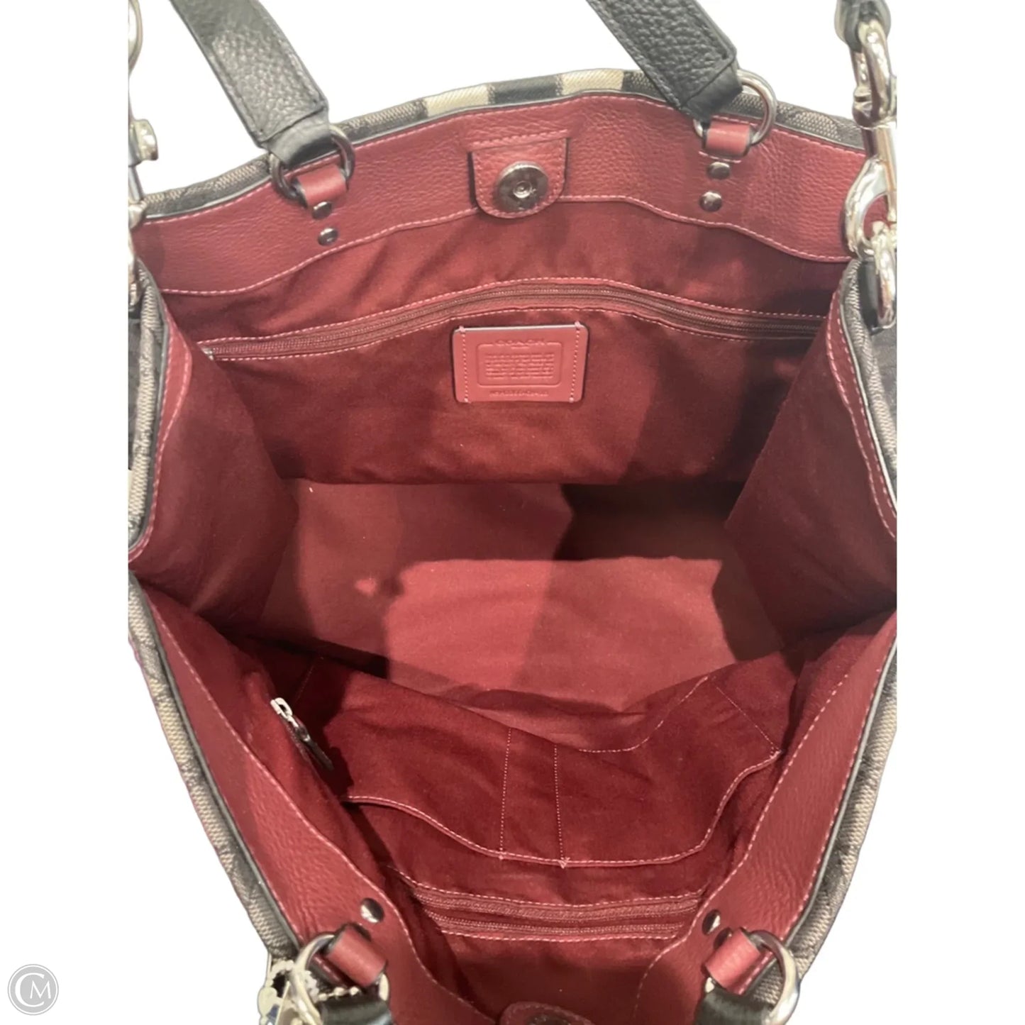 Tote Designer By Coach, Size: Large