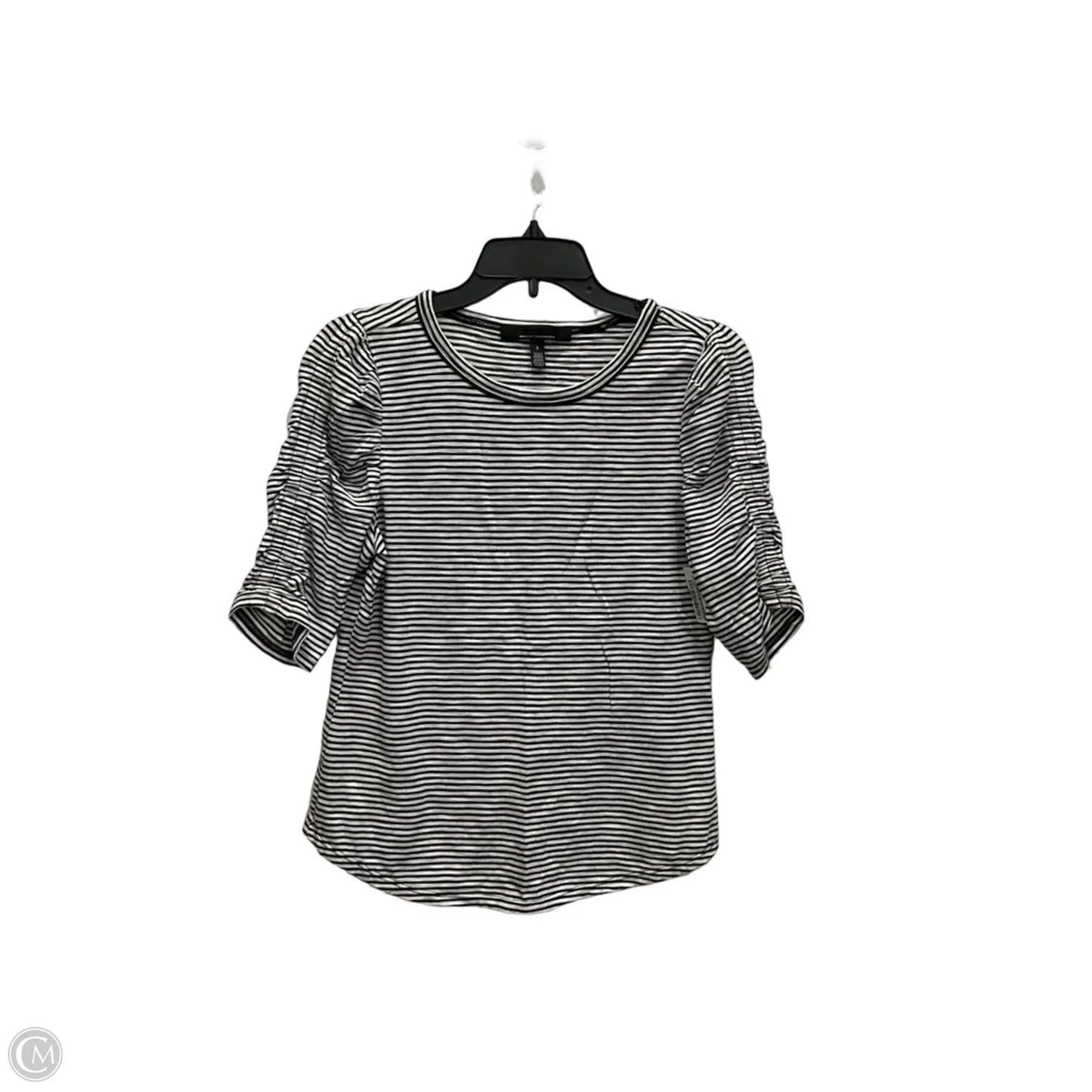 Top Short Sleeve By White House Black Market In Striped Pattern, Size: S