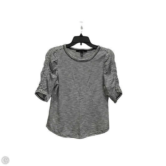 Top Short Sleeve By White House Black Market In Striped Pattern, Size: S