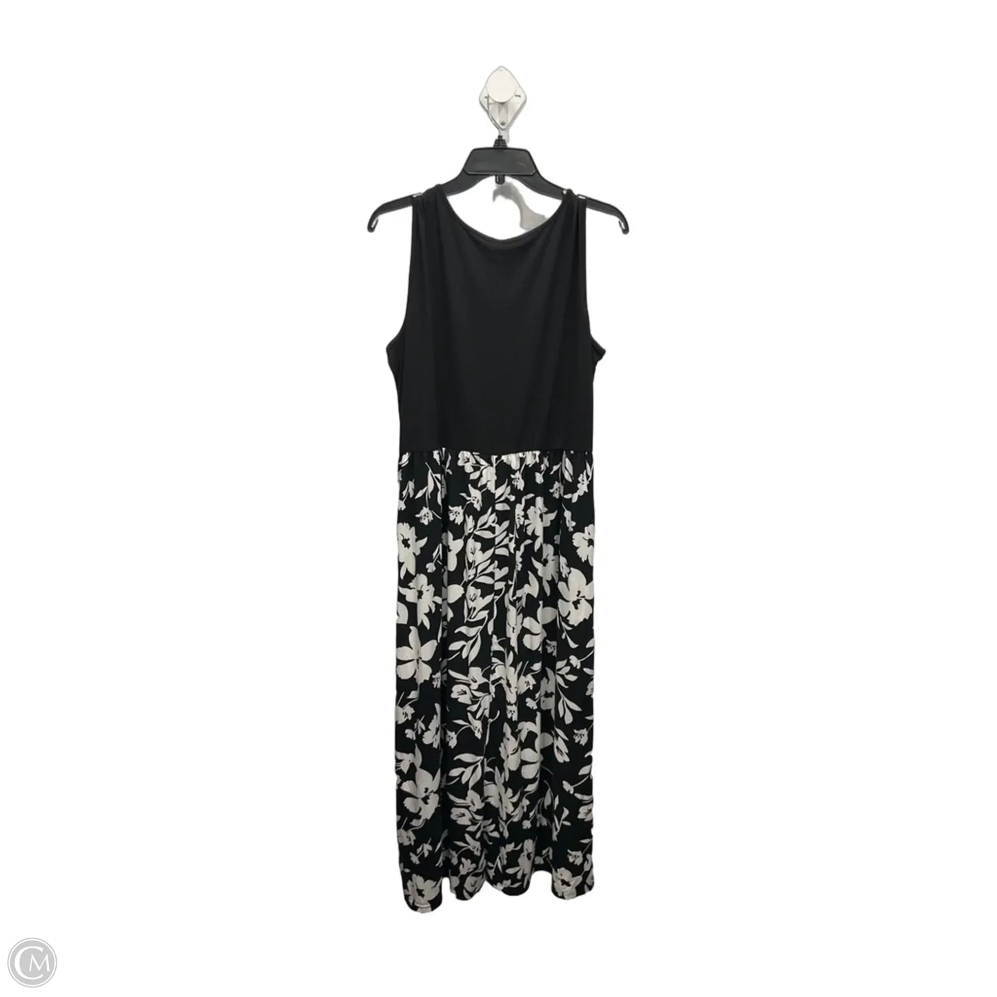 Dress Casual Maxi By Clothes Mentor In Black & White, Size: Xl