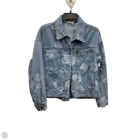 Jacket Denim By Mystree In Blue Denim, Size: M