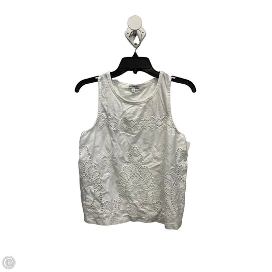 Top Sleeveless By Express In White, Size: S