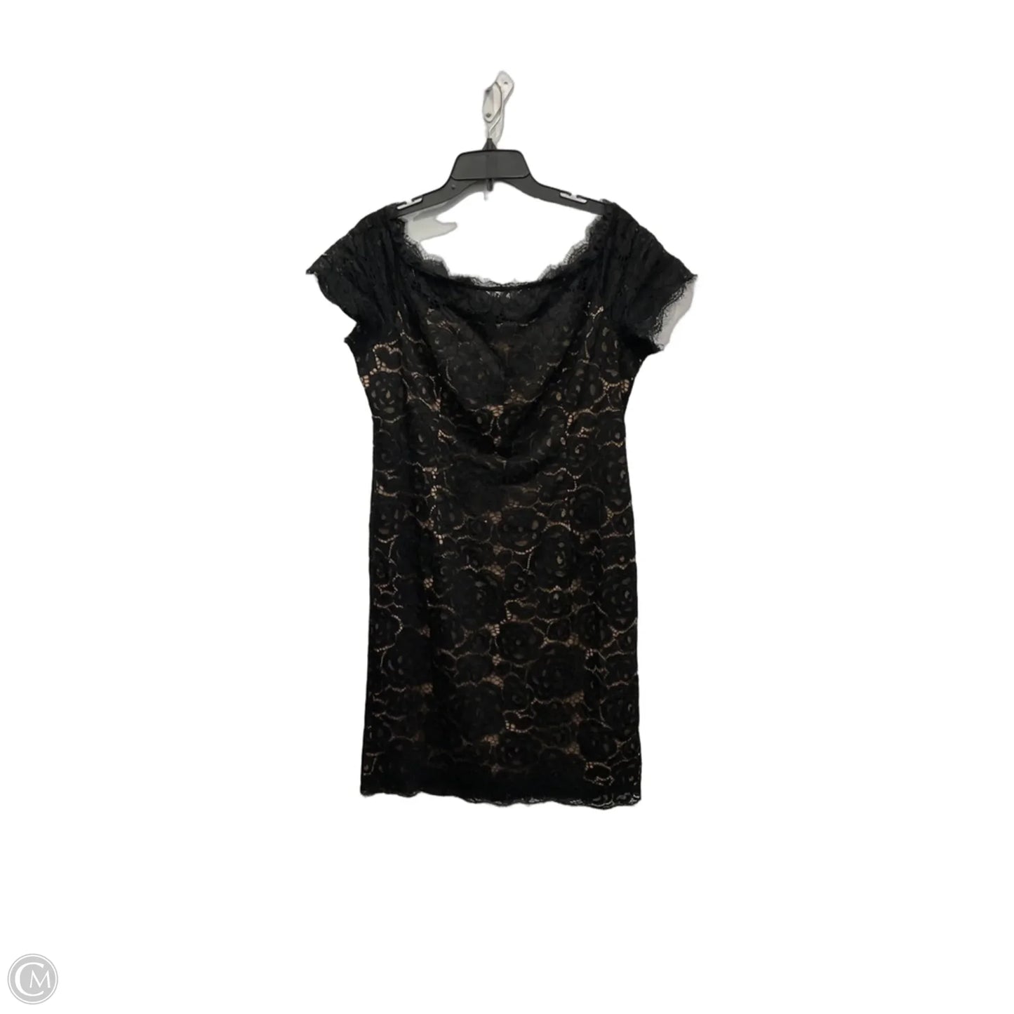 Dress Party Midi By Adrianna Papell In Black & Cream, Size: L