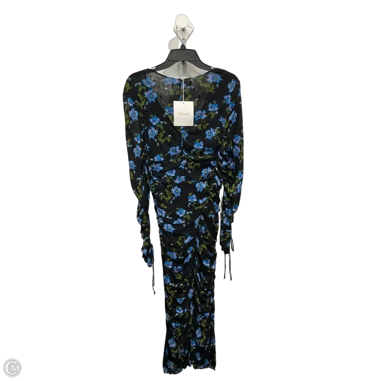 Dress Designer By Diane Von Furstenberg In Floral Print, Size: Xl