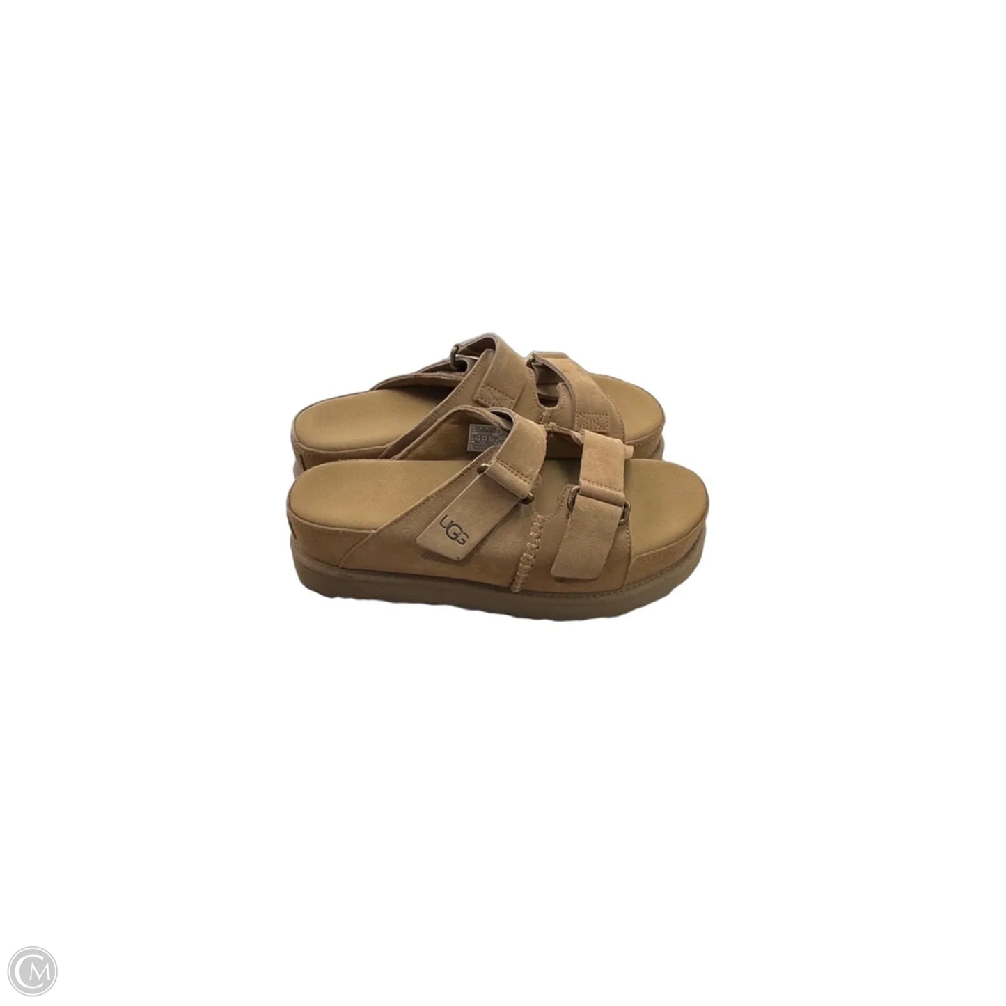 Sandals Designer By Ugg In Brown, Size: 8