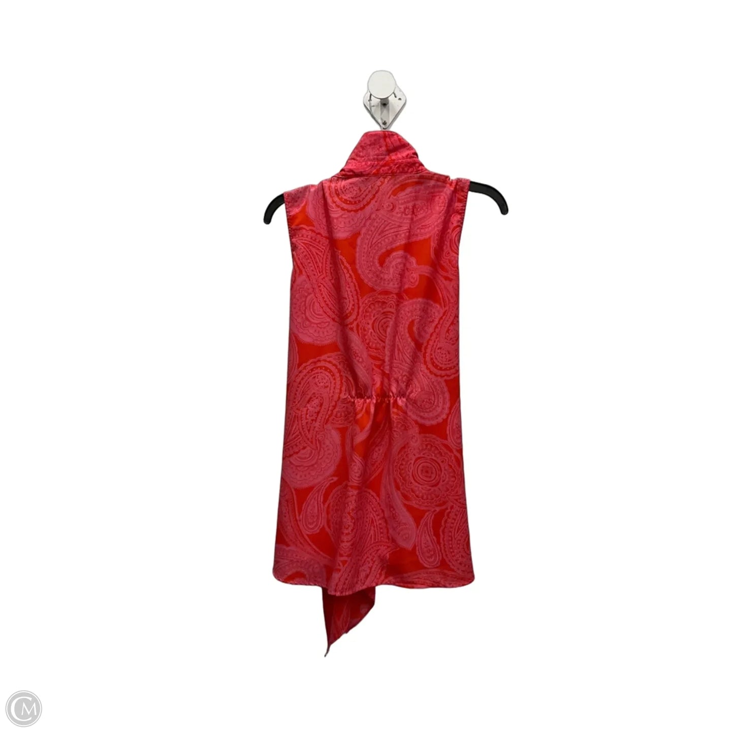 Blouse Sleeveless By Tommy Hilfiger In Orange & Pink, Size: L
