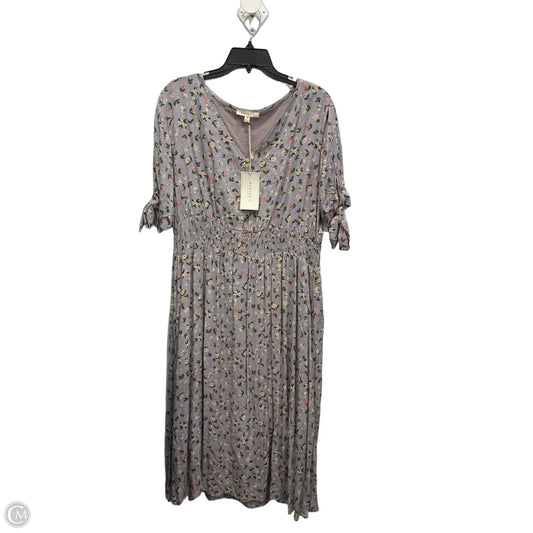 Dress Casual Maxi By Reborn J In Purple, Size: 3x