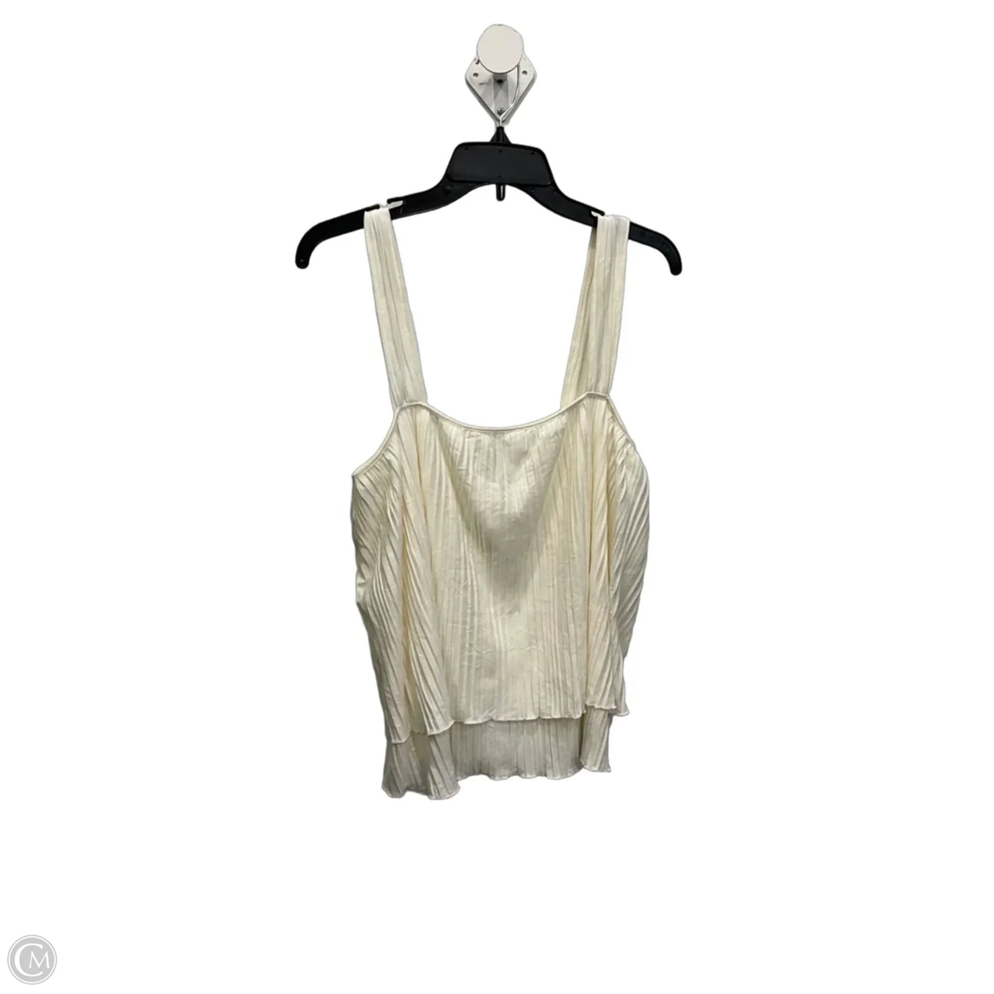 Top Sleeveless By Express In White, Size: L