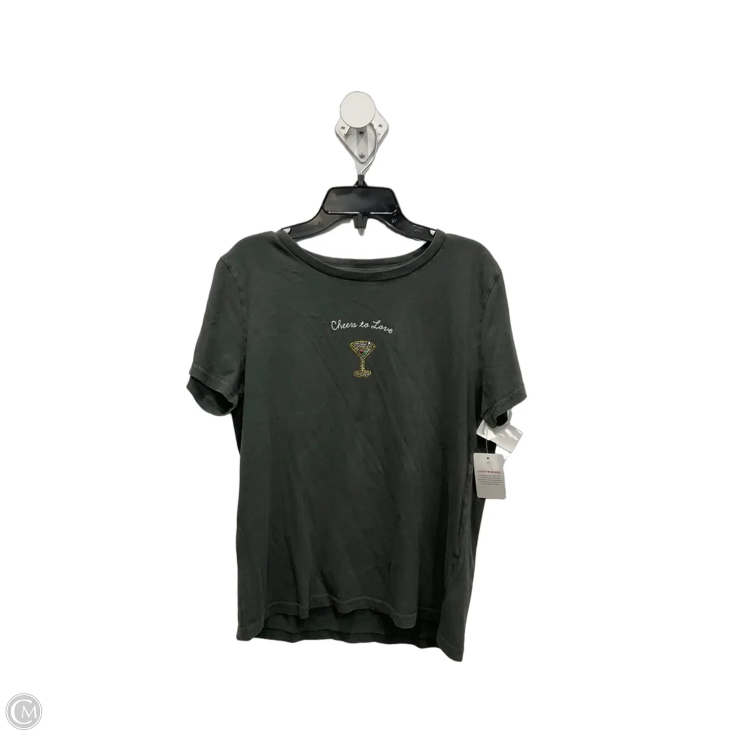Top Short Sleeve By Lucky Brand In Green, Size: M