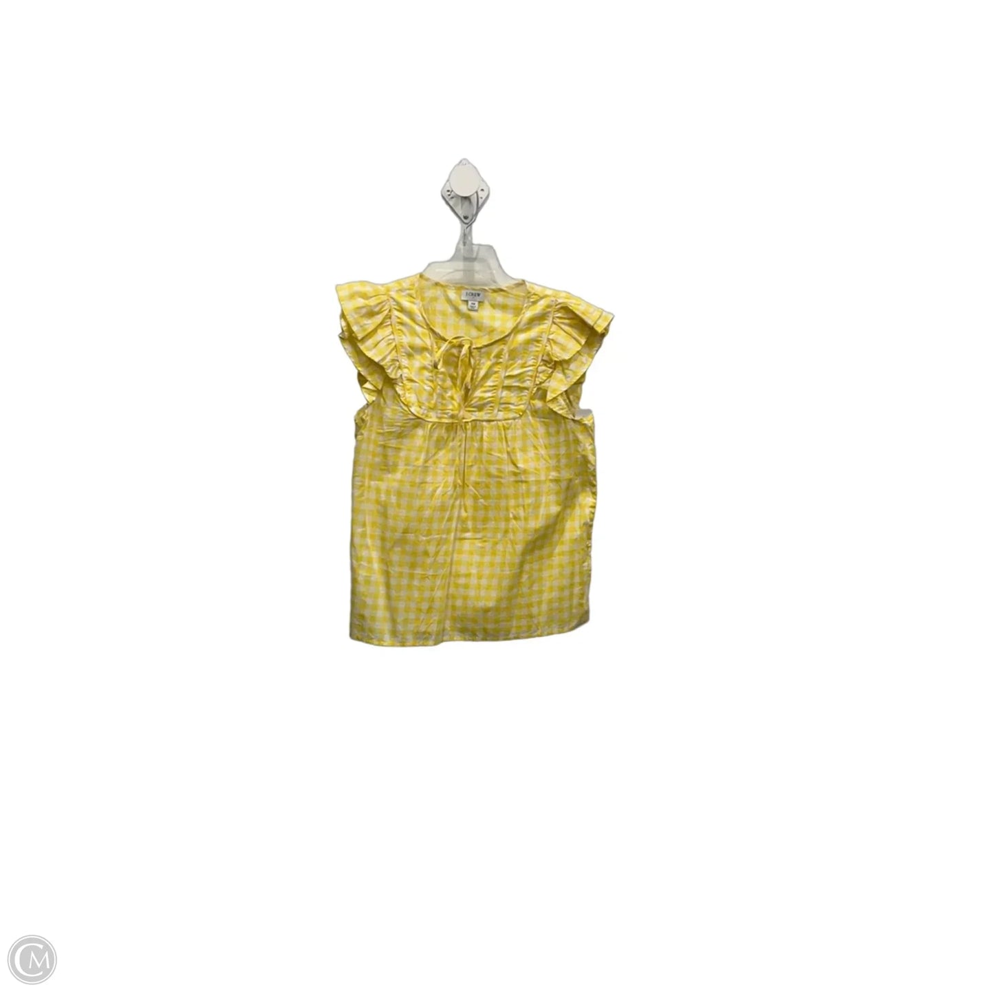 Top Sleeveless By J. Crew In White & Yellow, Size: Xs