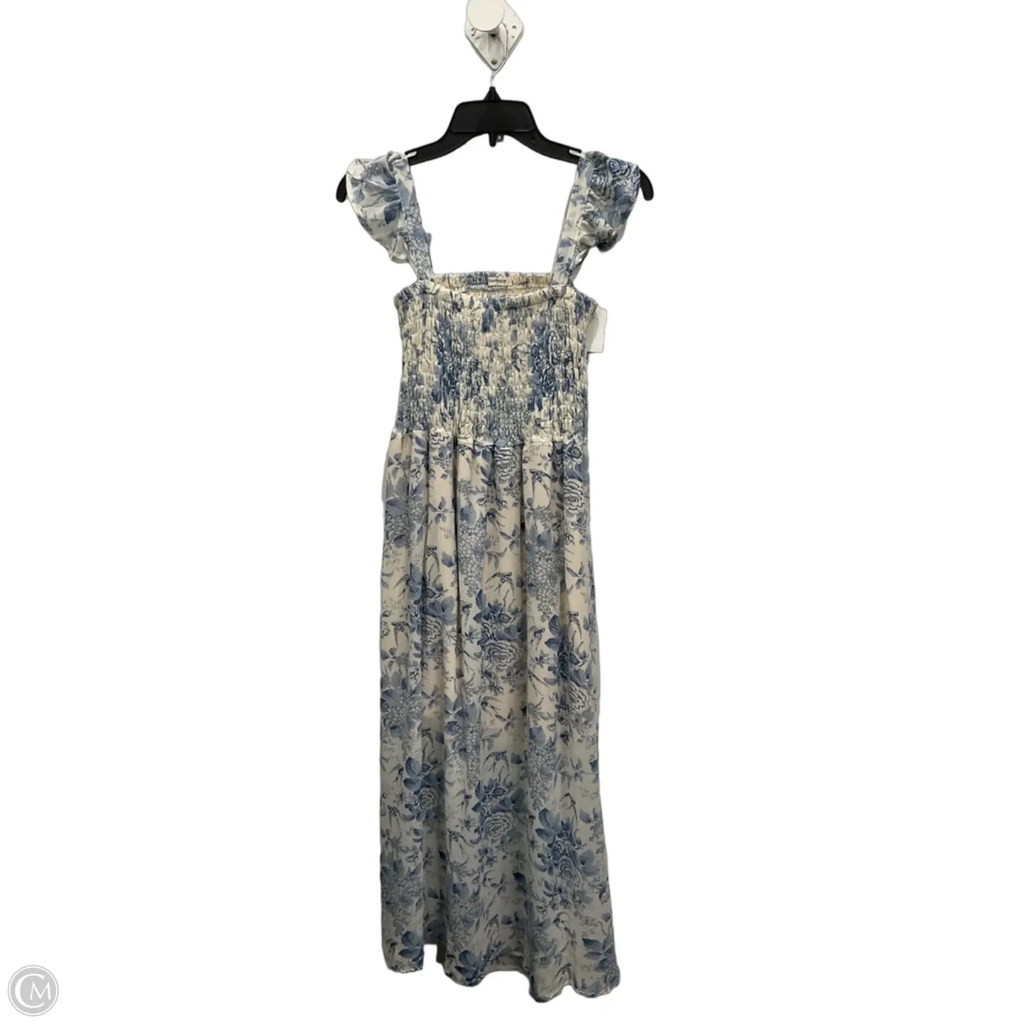 Dress Casual Maxi By Sunday Up In Blue & Cream, Size: S