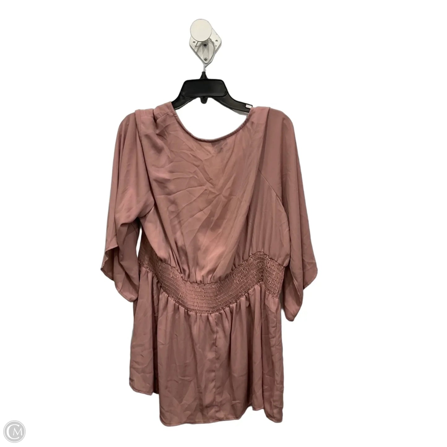 Top 3/4 Sleeve By Torrid In Pink, Size: 3x