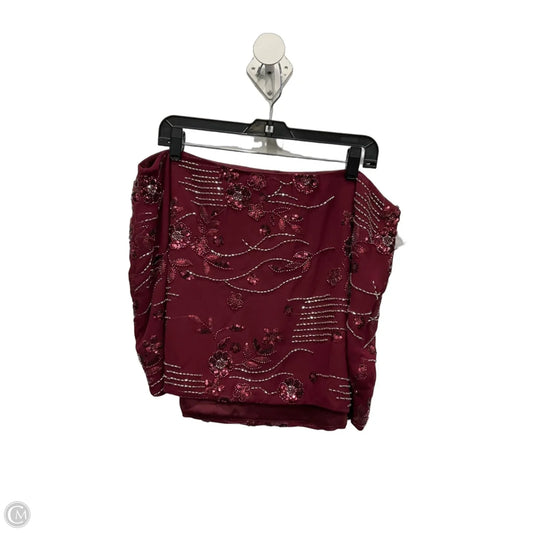 Skirt Mini & Short By Fashion Nova In Maroon, Size: 14