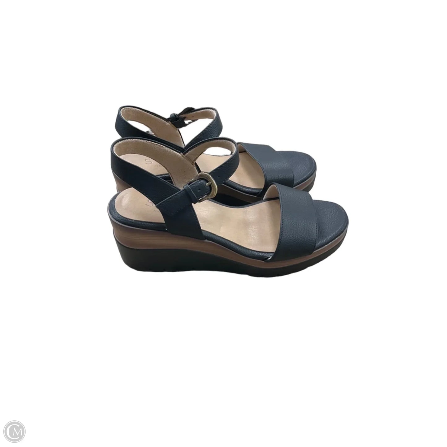 Sandals Heels Wedge By Naturalizer In Black, Size: 7.5