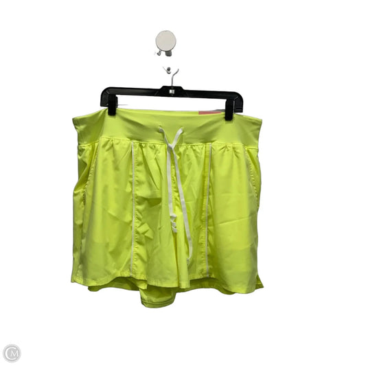 Athletic Shorts By Livi Active In Yellow, Size: 3x
