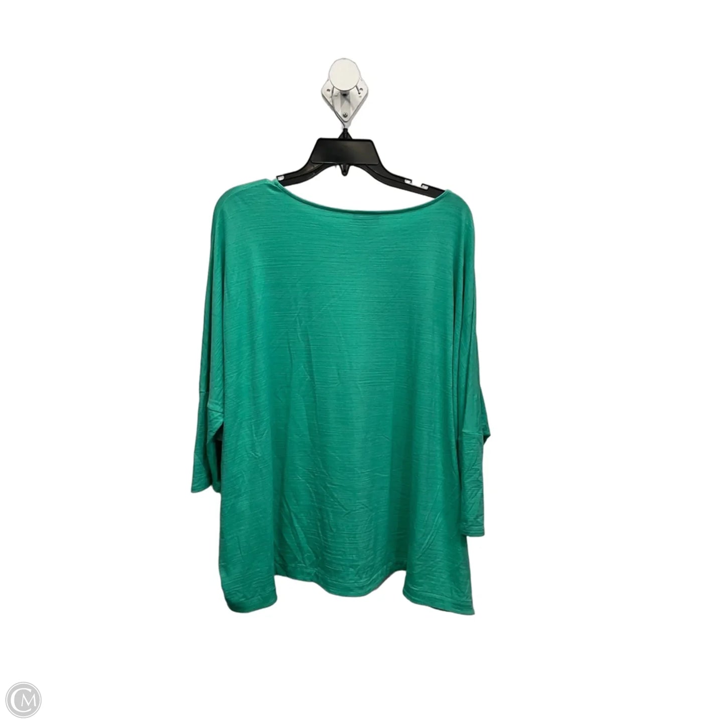 Top 3/4 Sleeve Basic By J. Jill In Green, Size: M
