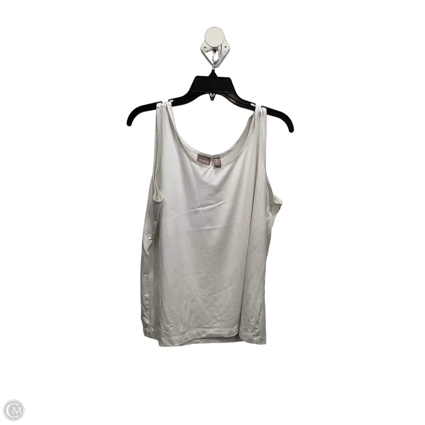 Top Sleeveless Basic By Chicos In White, Size: Xl